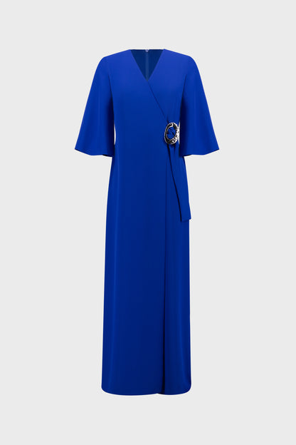 Wrap Front Wide-Leg Jumpsuit