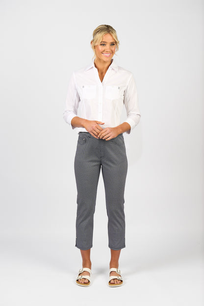 296 Slim Leg 7/8 Length Lightweight Pull On
