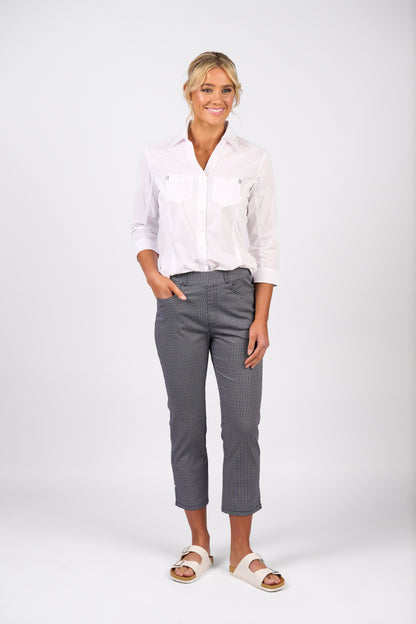 296 Slim Leg 7/8 Length Lightweight Pull On