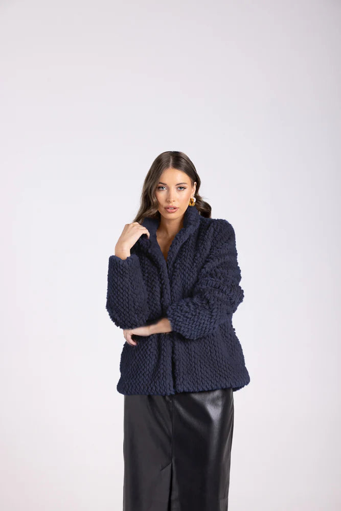 3098 Short Teddy Coat