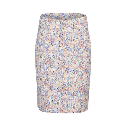 372AV Denim Skirt With Back Vent