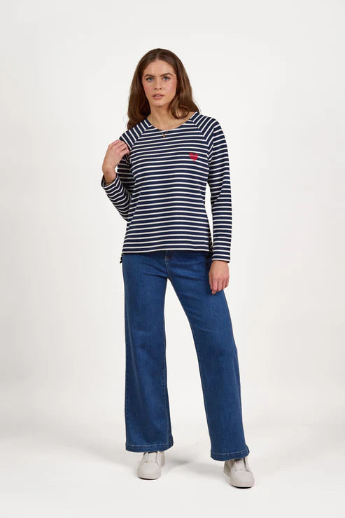4474 Round Neck Long Sleeve Top