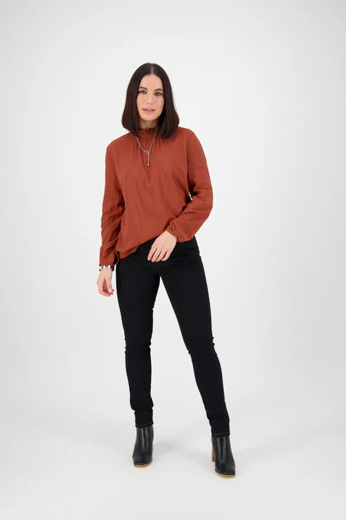 5535 - Black Denim Vassalli Skinny Leg Full Length Jeans