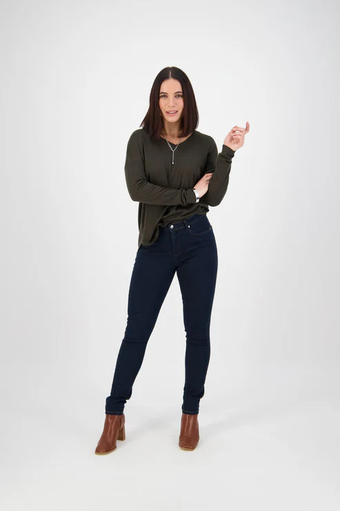 5535 Indigo Skinny Leg Vassalli Jeans