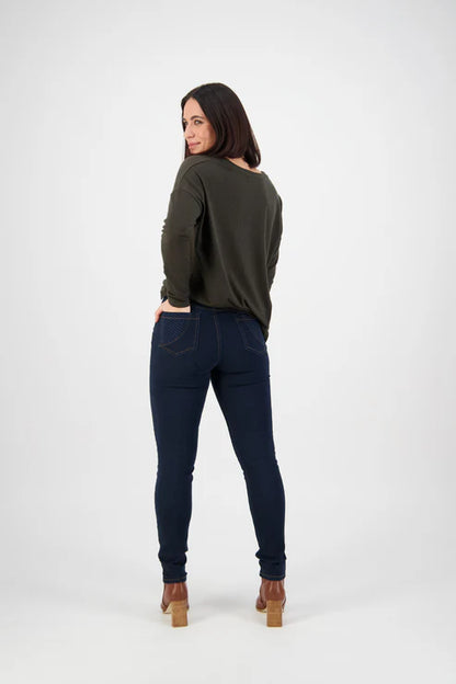 5535 Indigo Skinny Leg Vassalli Jeans