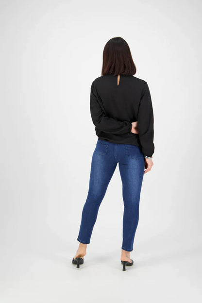 5744 Blue Denim - Skinny Leg Ankle Grazer