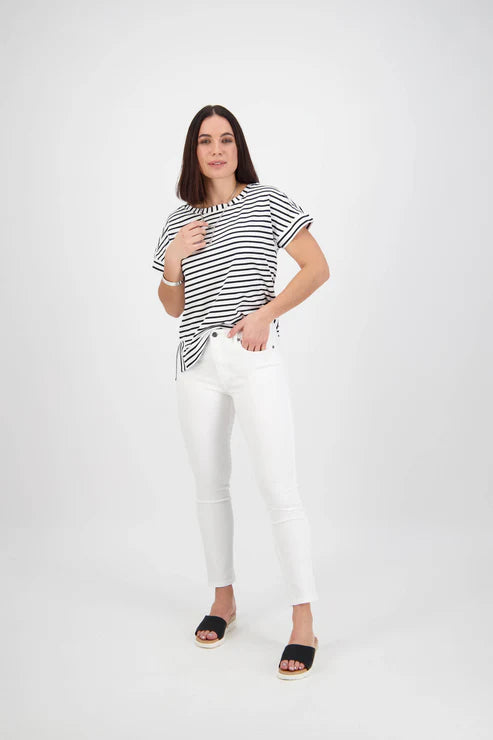 5744 - White Denim Vassalli Skinny Leg Jeans