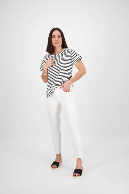 5744 - White Denim Vassalli Skinny Leg Jeans