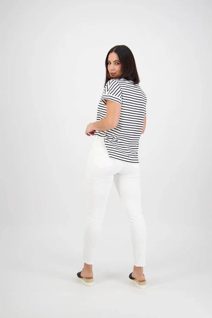 5744 - White Denim Vassalli Skinny Leg Jeans