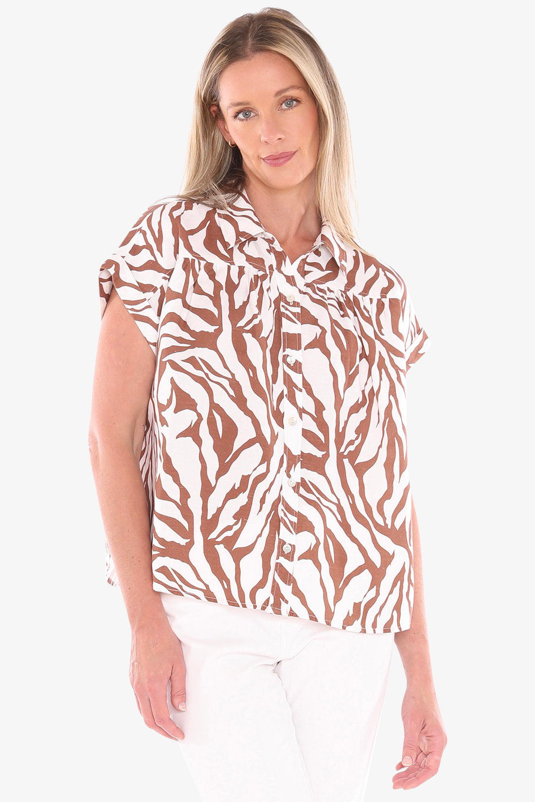 596J3166A Zebra Mono Shirt