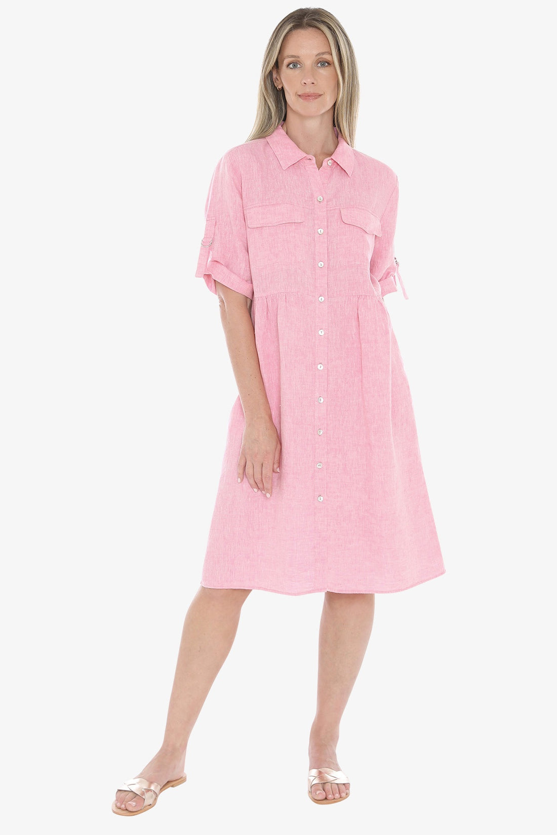 596J5098A D-Ring Slv Dress