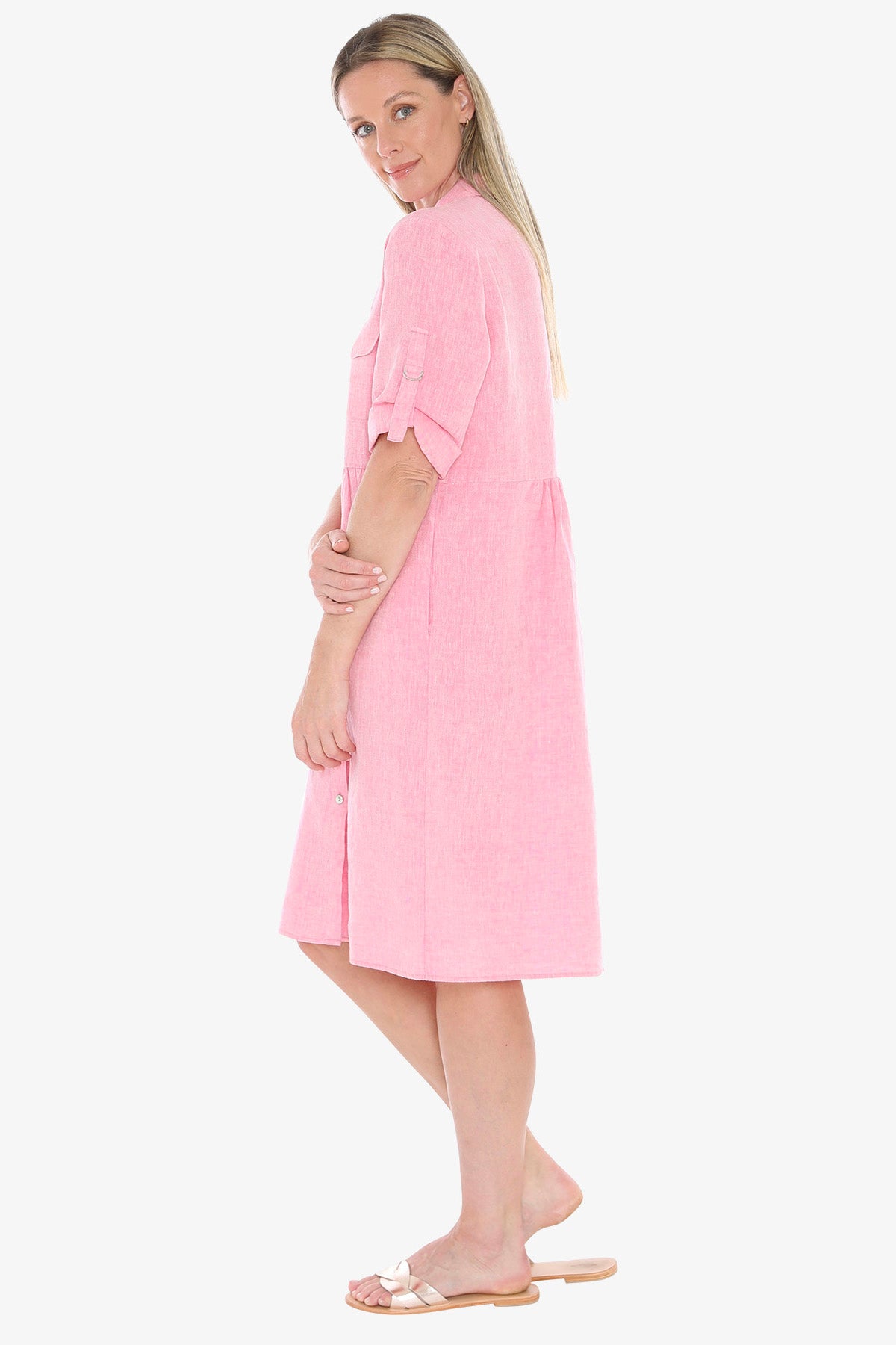 596J5098A D-Ring Slv Dress