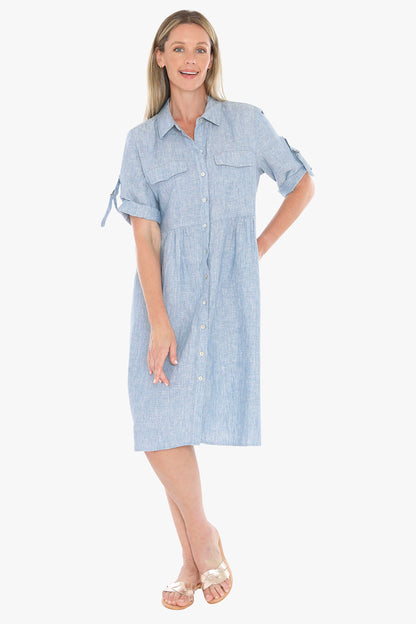 596J5098A D-Ring Slv Dress