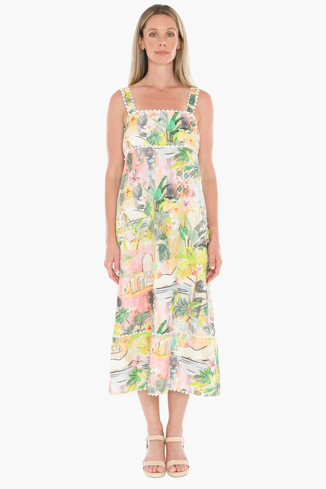 596J5159A Tiger Island Ric Rac Dress