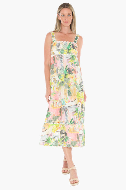596J5159A Tiger Island Ric Rac Dress