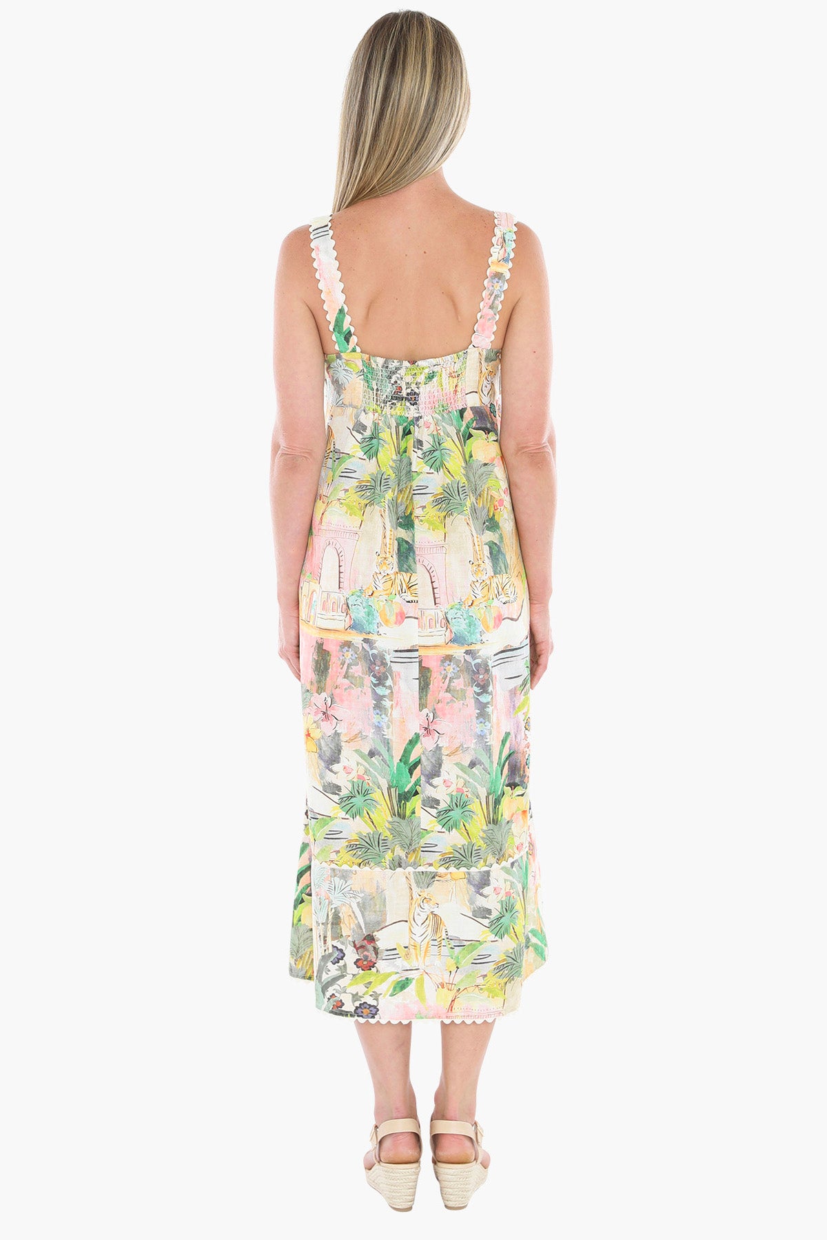 596J5159A Tiger Island Ric Rac Dress