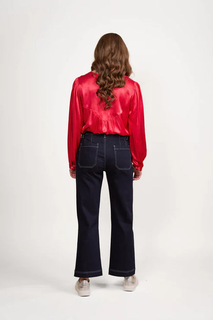 5995A Wide Leg Ankle Grazer Jean