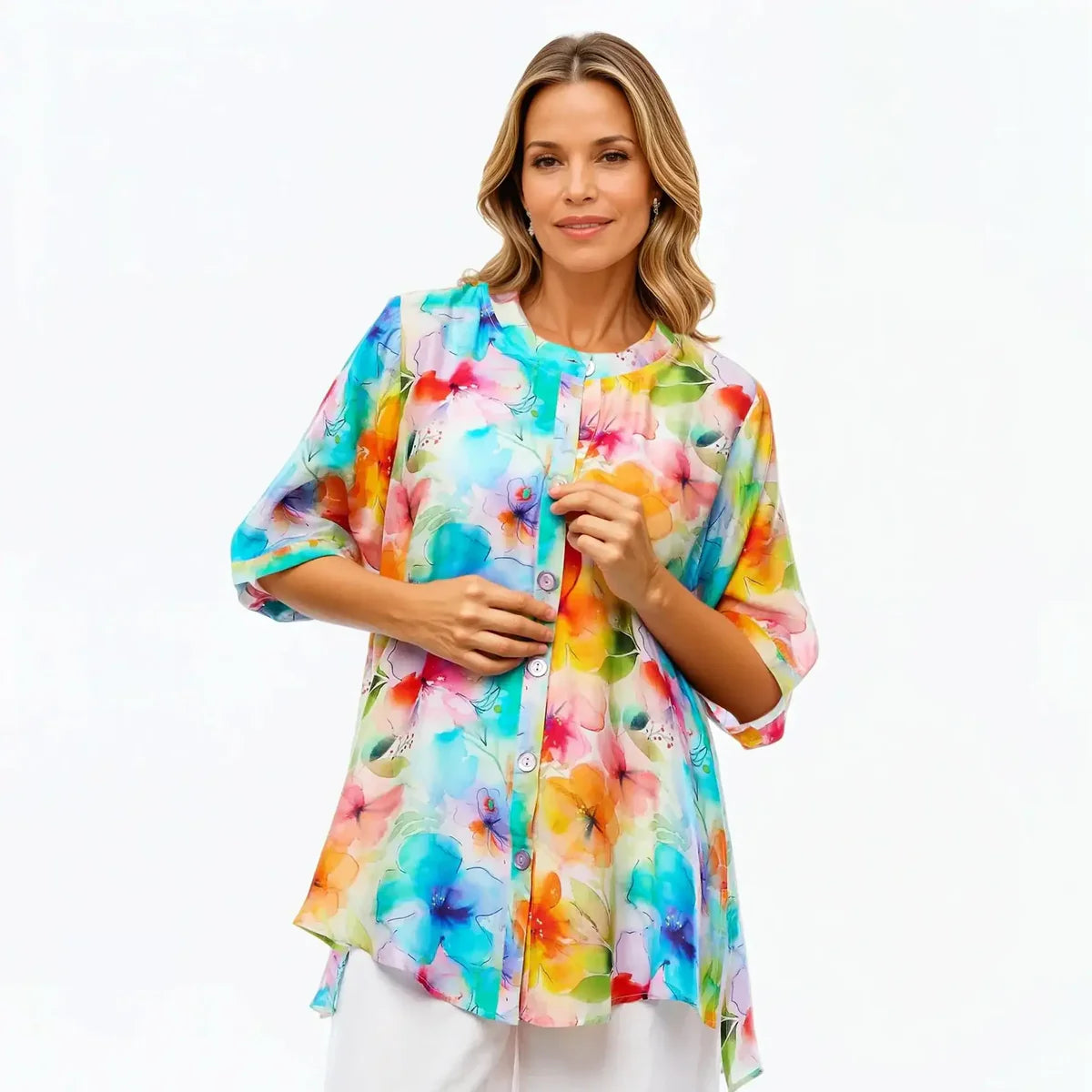 Claire Powell A-Line Shirt - Blushing