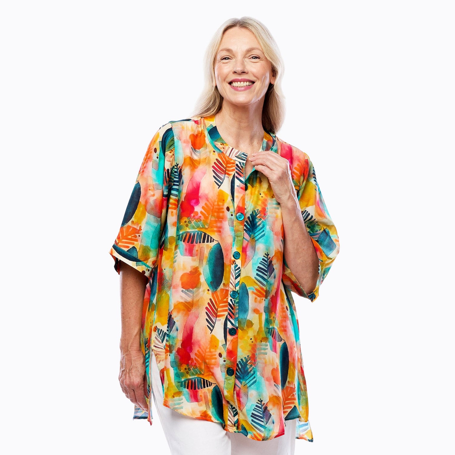 Claire Powell A-Line Shirt - Tropicana