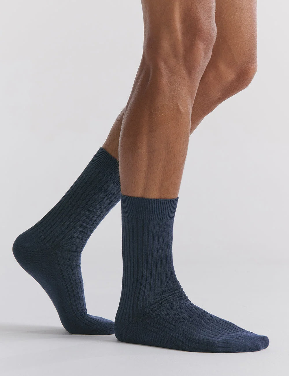Socks - Organic Cotton Crew- Eclipse - Ambra
