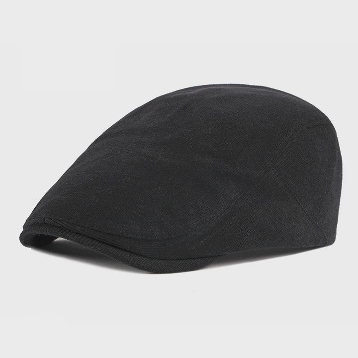 Plain Flat Cap Plain Black - Ambassador Collection