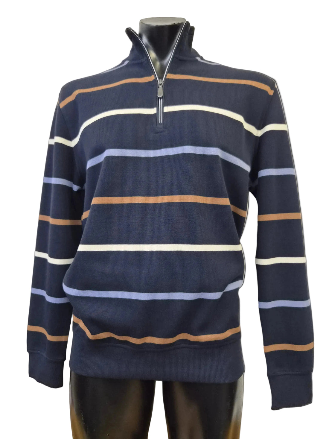 French Rib Stripe Jumper - Back Bay