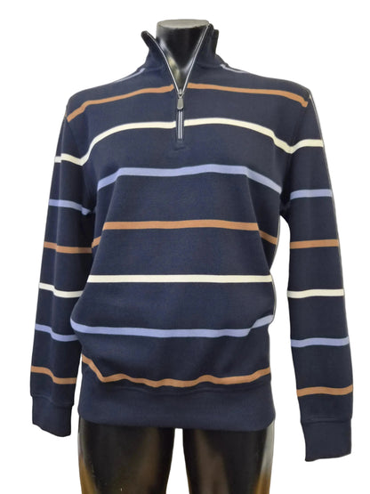 French Rib Stripe Jumper - Back Bay