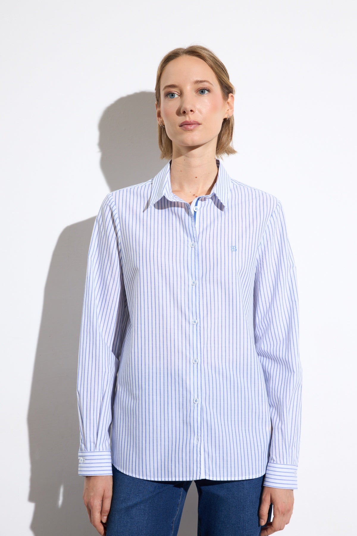 Altair L/S Shirt Blue - Bariloche