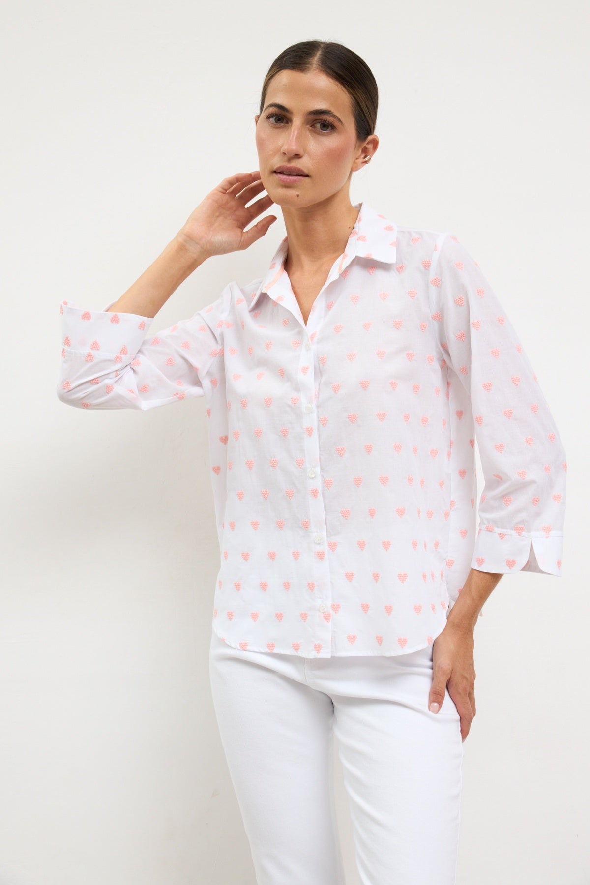 Taliga L/S Shirt Pink - Bariloche