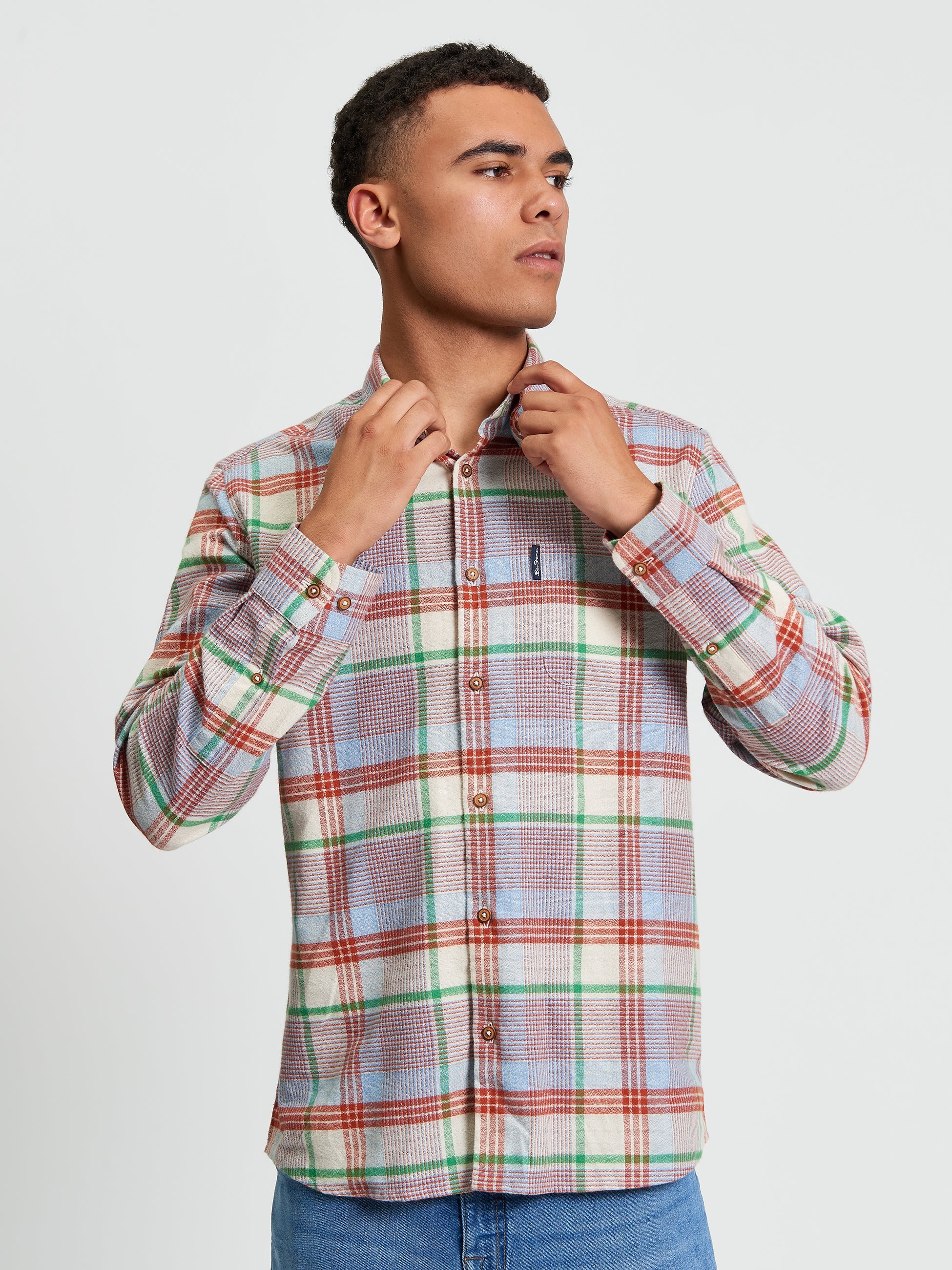Brushed Crepe Check - Ben Sherman
