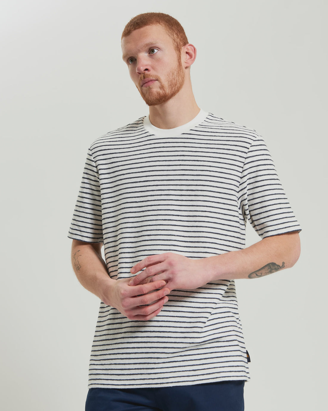 Ben Sherman Textured Stripe Tee