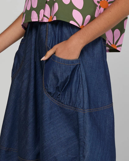 Guru Skirt Dark Denim - Boom Shankar