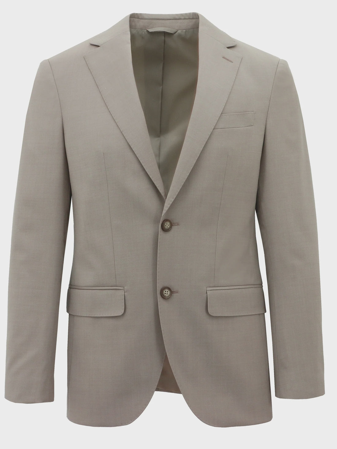 Lazio Wool Suit Jacket Mushroom - Boston