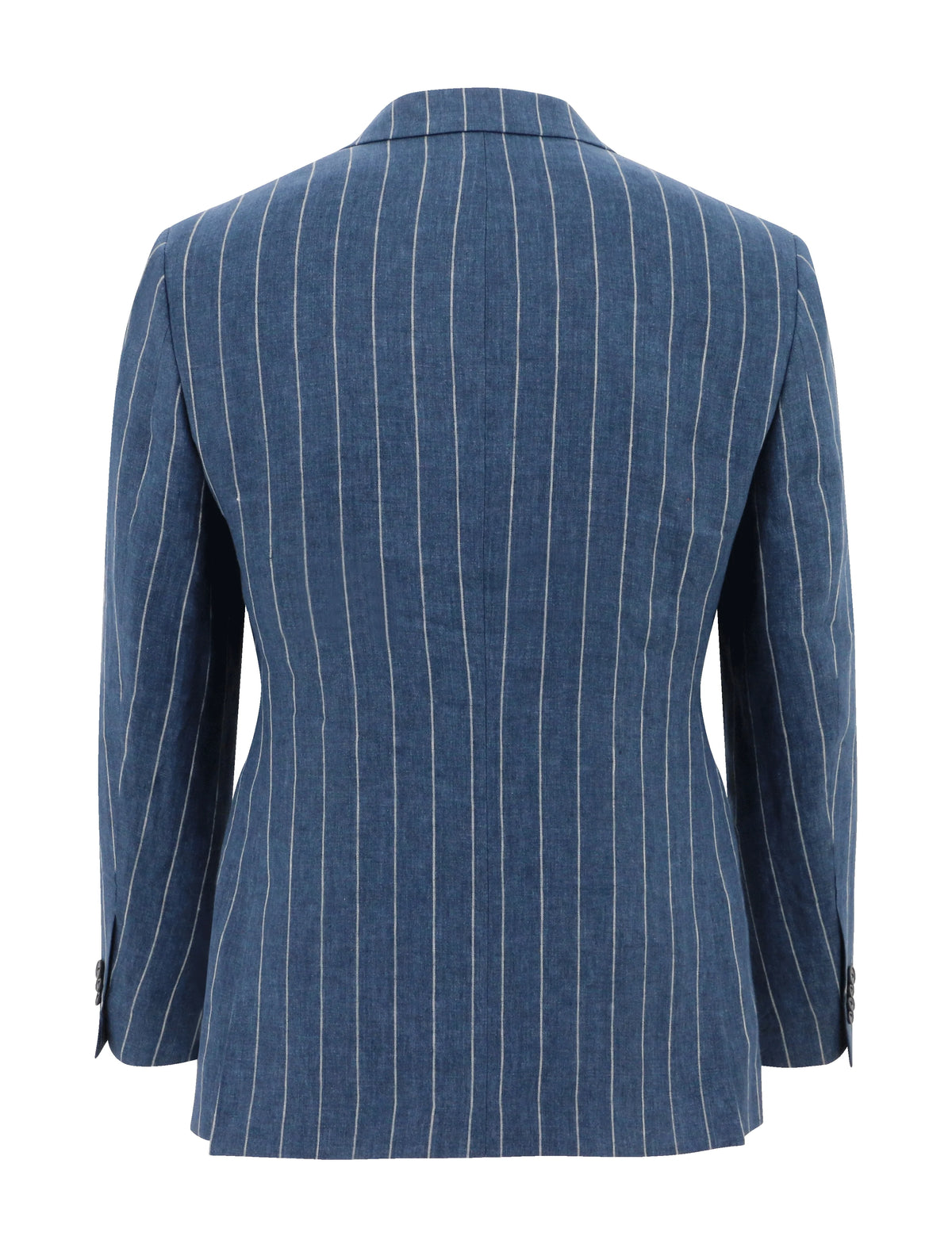 Siena Linen Sports Jacket Blue Pinstripe - Boston