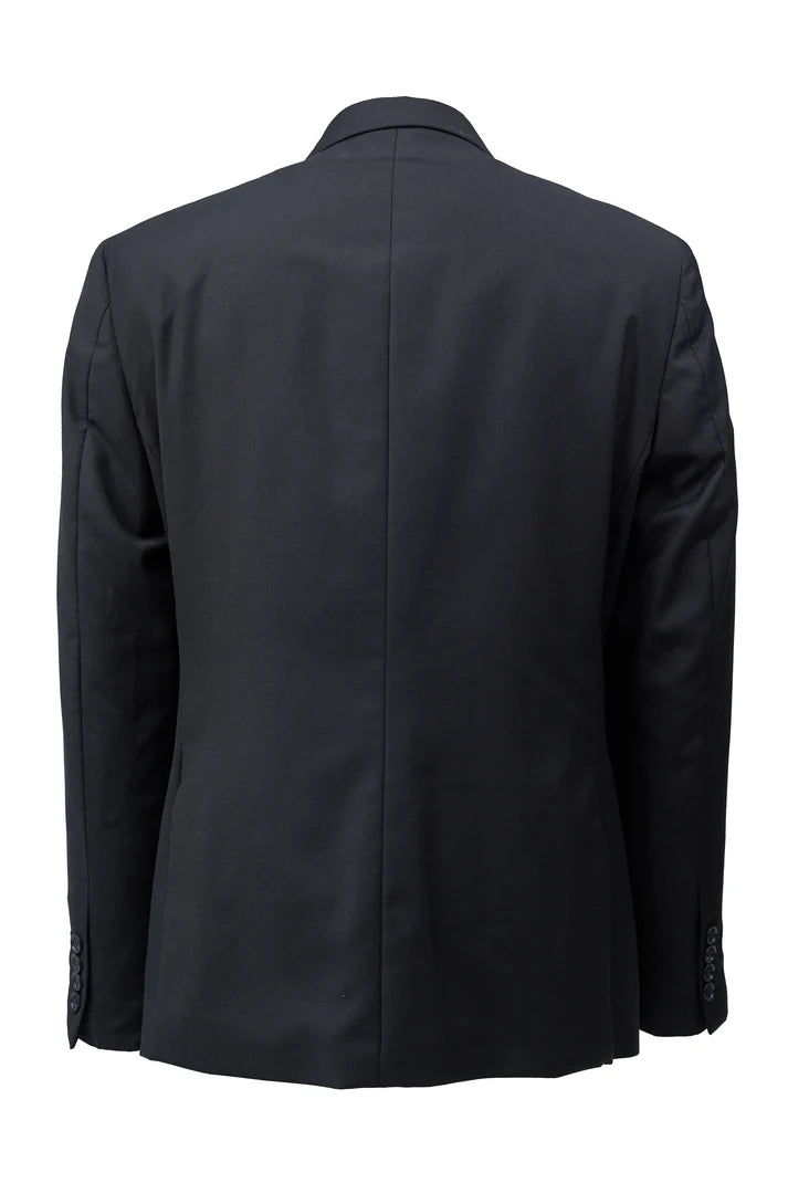 James Fine Twill Plain Jacket Charcoal - Bellaggio