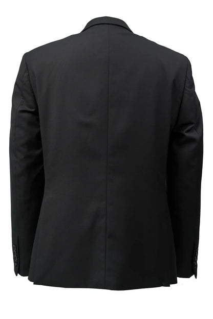 James Fine Twill Plain Jacket Black - Bellaggio