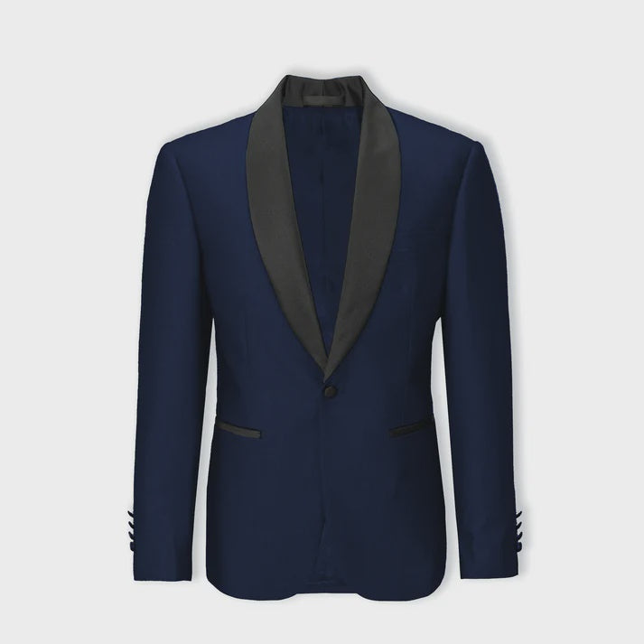 Max Fine Micro Texture Shawl Lapel Jacket - Massimo