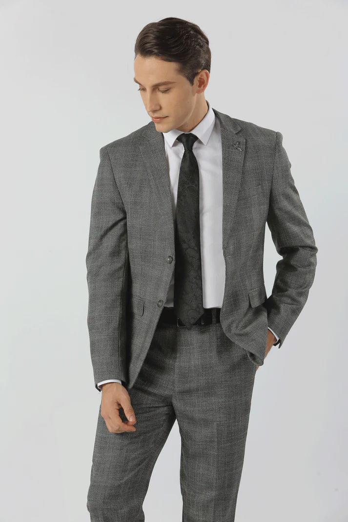 Harper Textured Suit Jacket - Varce Italia