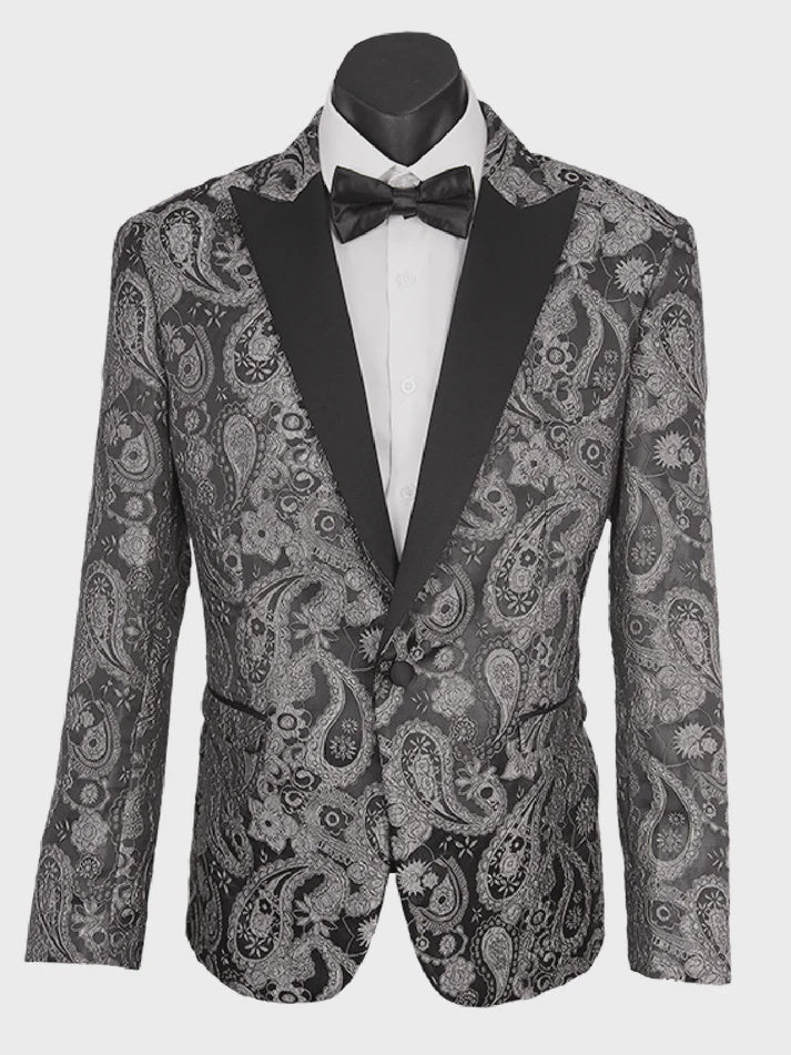 Dallas Brocade Paisley Jacket - Scuzzatti