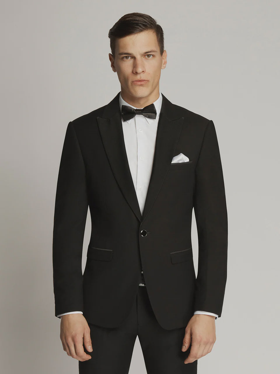 Edward Pin Dot Fine Texture Plain Lapel Jacket - Scuzzatti