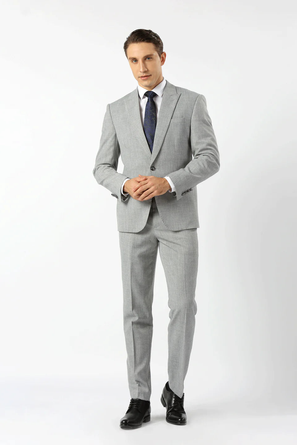 Stallone Plain Weave Jacket Silver - Scuzzatti