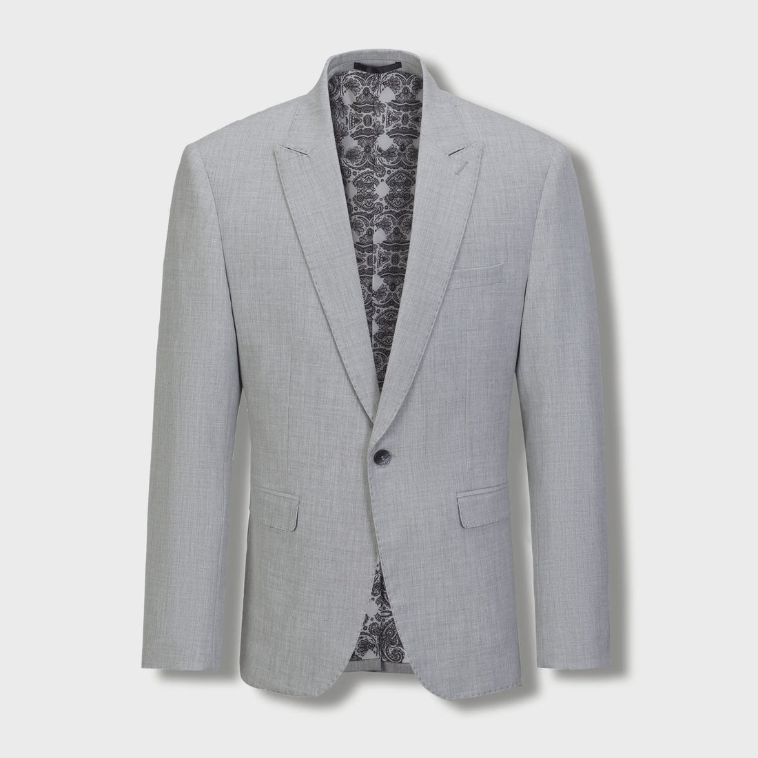 Stallone Plain Weave Jacket Silver - Scuzzatti