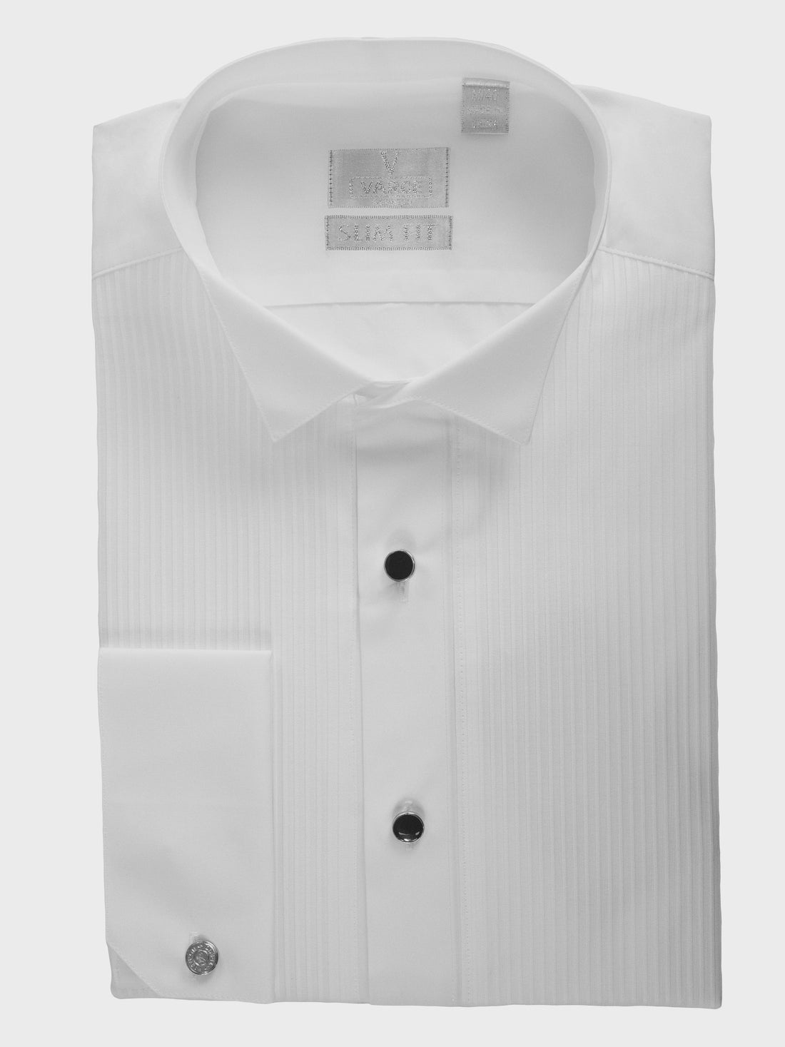 York Wing Collar Poplin L/S Dinner Shirt- Varce Italia