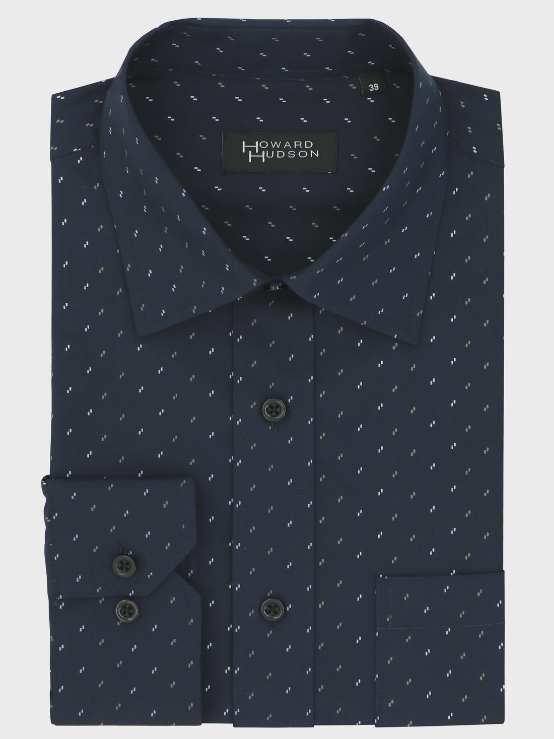 Brooke Navy Dotted Shirt Howard Hudson