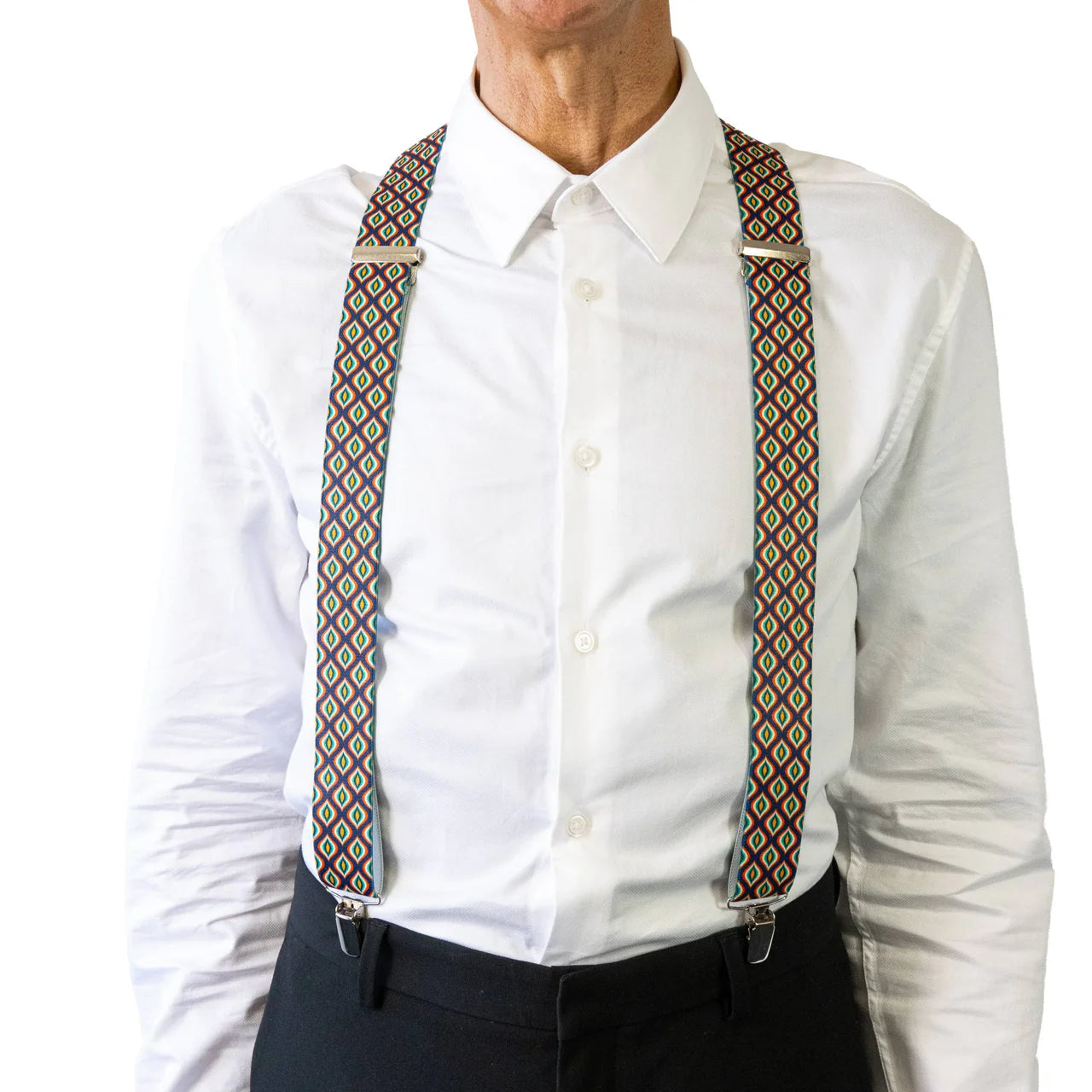 Braces X-Back Ogee Print 35mm - Buckle