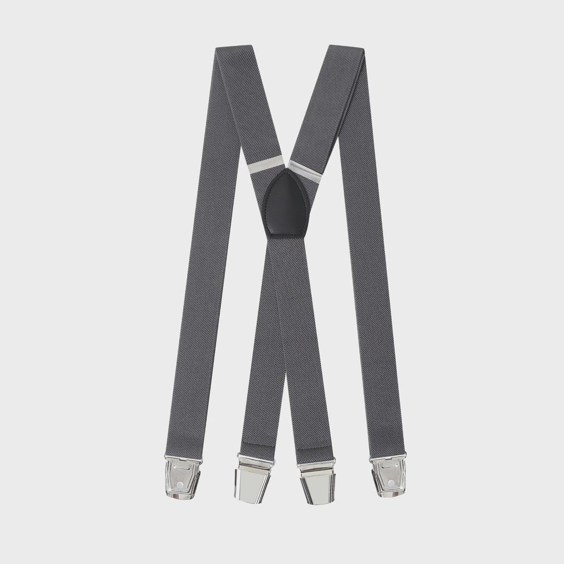 Braces X-Back Plain Grey 35mm - Buckle