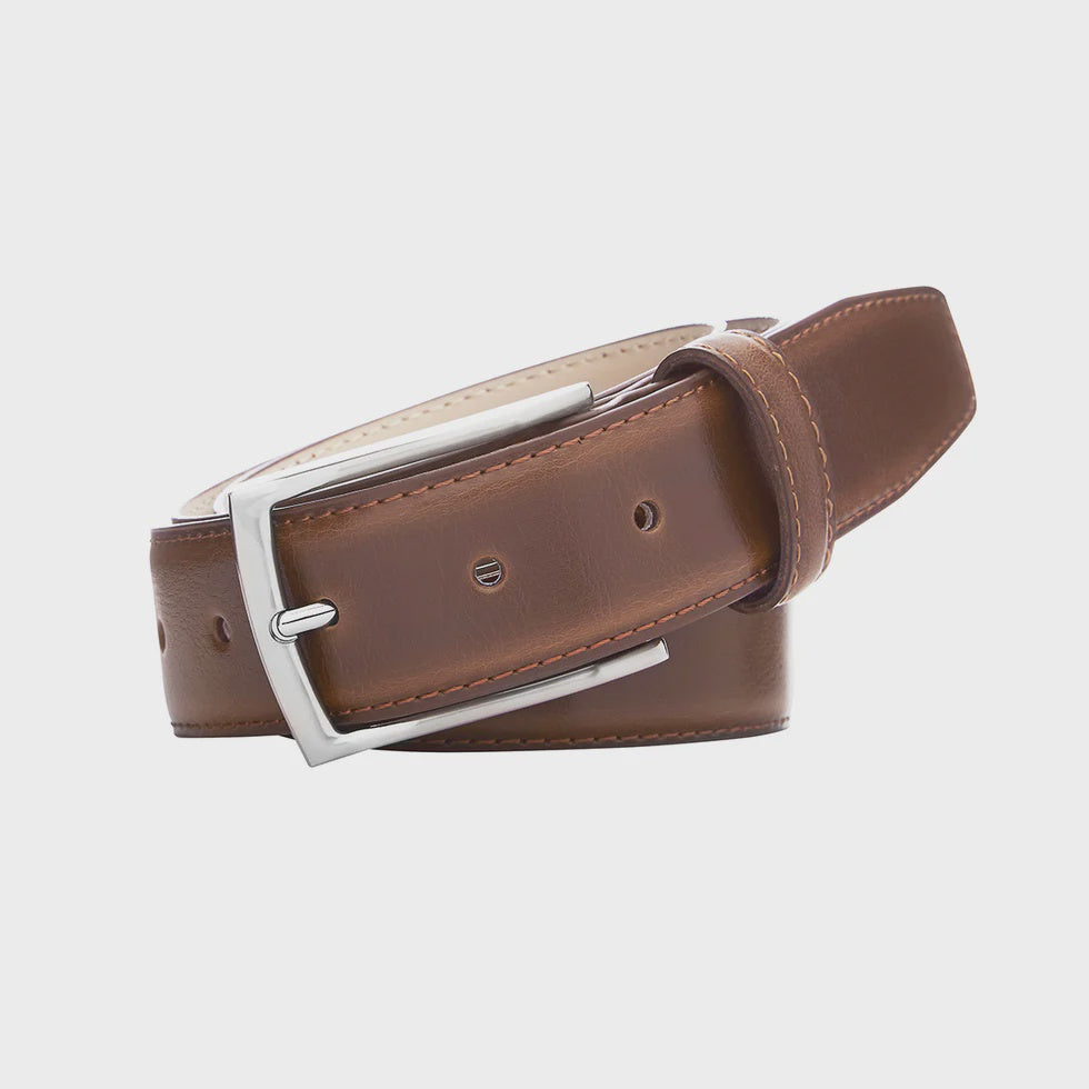 Casablanca Brown Leather Belt 35mm - Buckle
