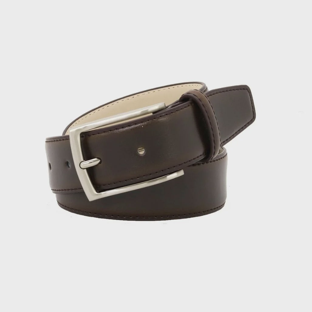 Casablanca Brown Leather Belt 35mm - Buckle