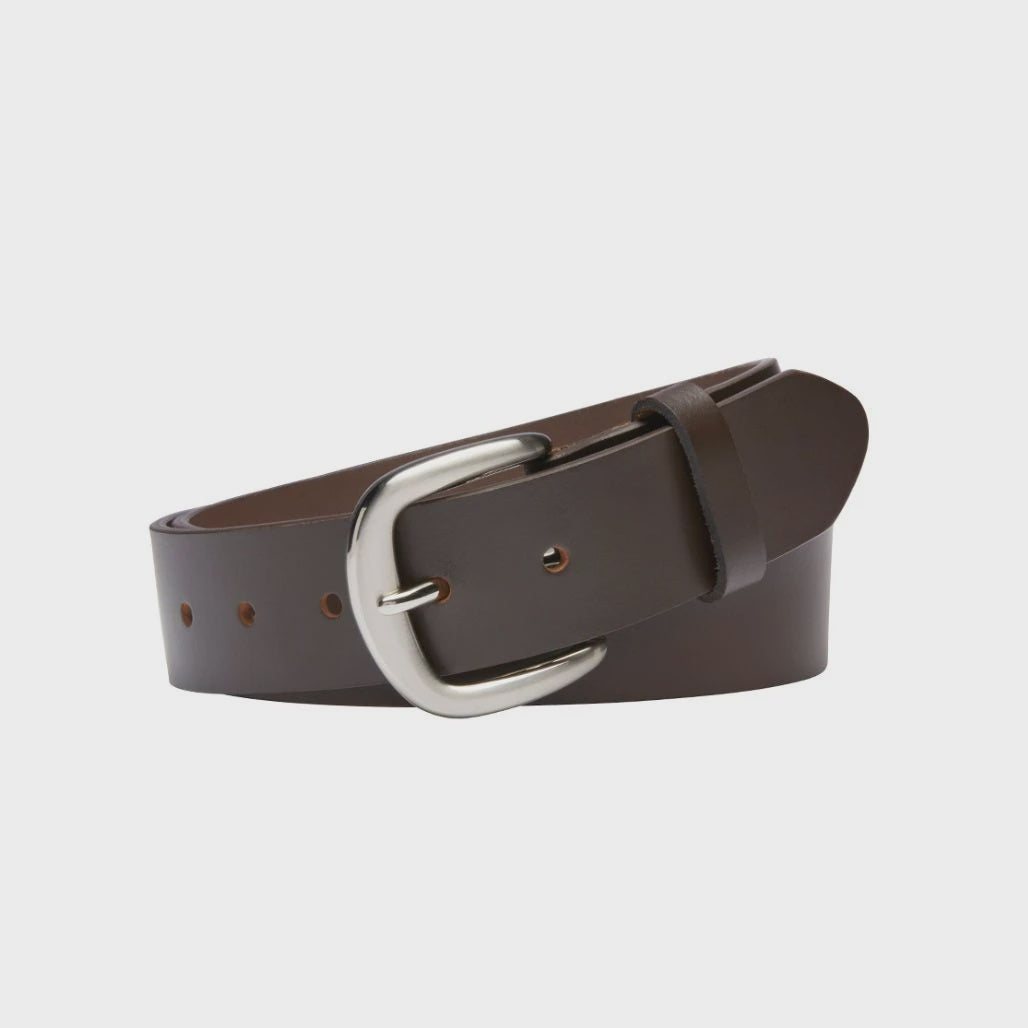 Cassidy Brown Buffalo Leather Belt 38mm - Buckle