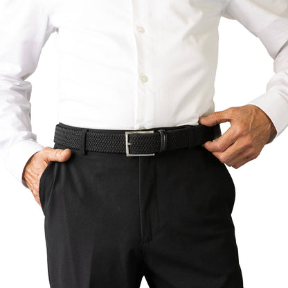 Crew Woven Belt 35mm Black - Buckle